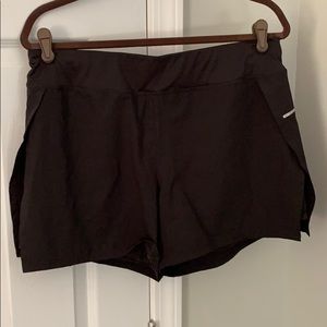 Black running shorts